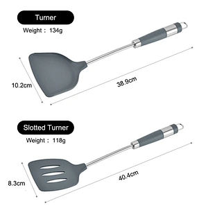 Silicone Kitchen Accessories Cooking utensil Tools cookware sets Cocina kitchen cooking utensils set With stainless steel Handle