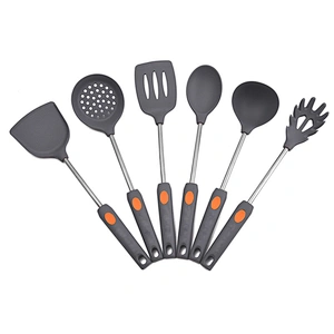 6 pcs stainless steel cookware sets camping kitchenware kitchen accessories gadgets silicone cooking utensils set