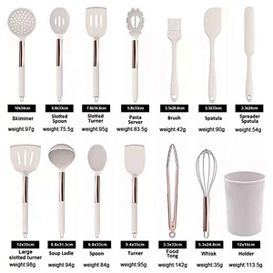 12 Piece Heat Resistant Silicone Spatula Baking Tool Kitchen Spatulas Silicone Spatula Set