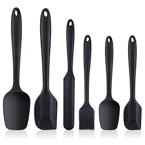 6 Piece spatulas silicone Heat Resistant Non Stick Silicone baking spatula Kitchen Utensils set Silicone Spatula Set