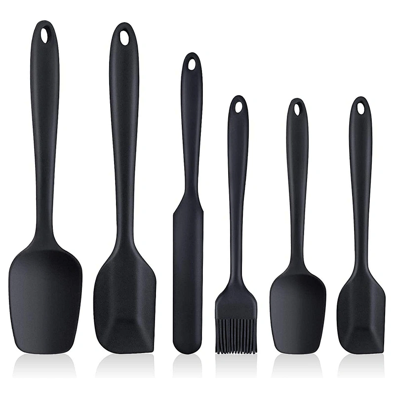 6 Piece spatulas silicone Heat Resistant Non Stick Silicone baking spatula Kitchen Utensils set Silicone Spatula Set
