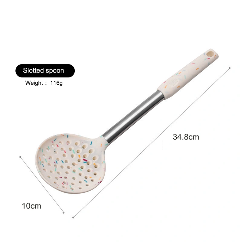 9 pcs kitchen accessories Stainless steel handle kitchenware utensil set cozinh Cookware Set silicone cooking utensils set
