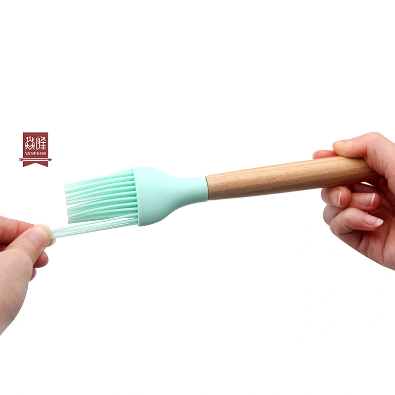 Heat Resistant Kitchen Silicone Oil Brush Silicone Pastry Basting BBQ Sauce Cooking Oil Brush Cooking Baking Scrub Brush
