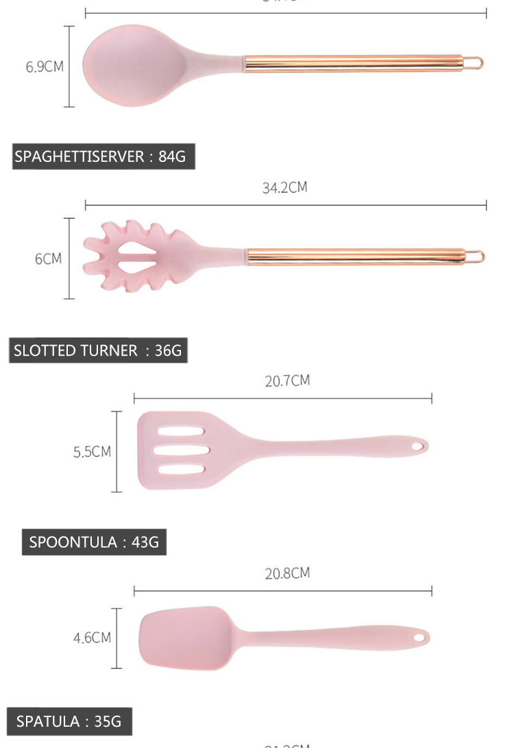 utensil set silicone