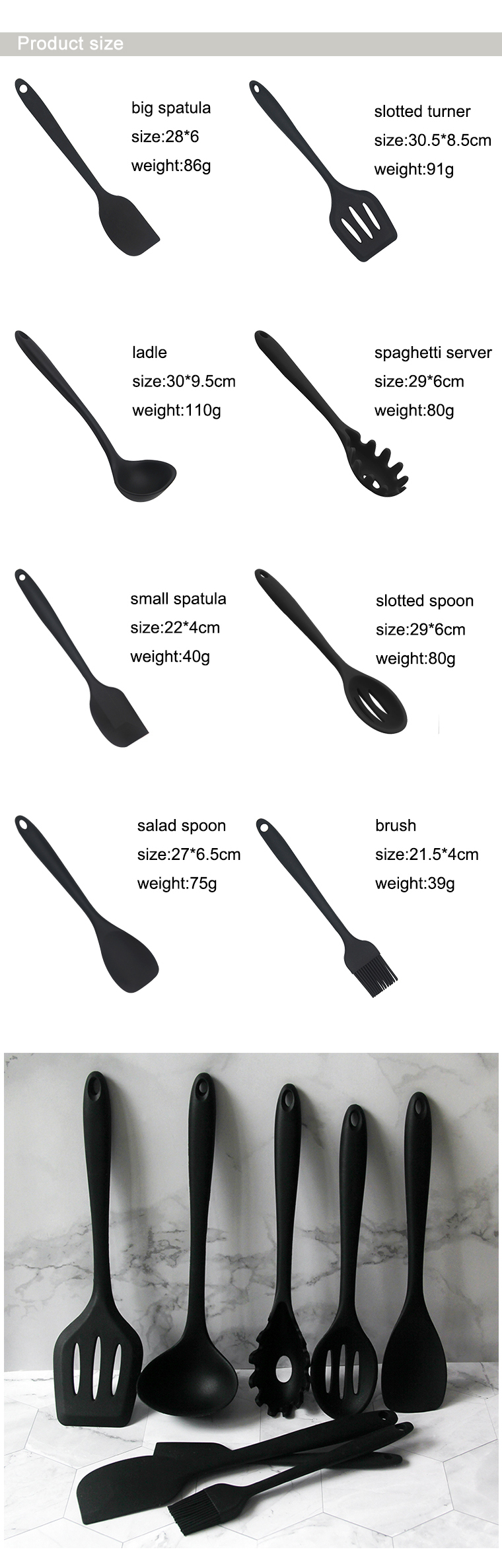kitchen utensils silicone