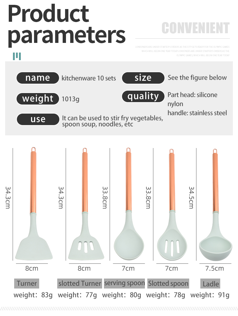 stainless steel kitchenware set