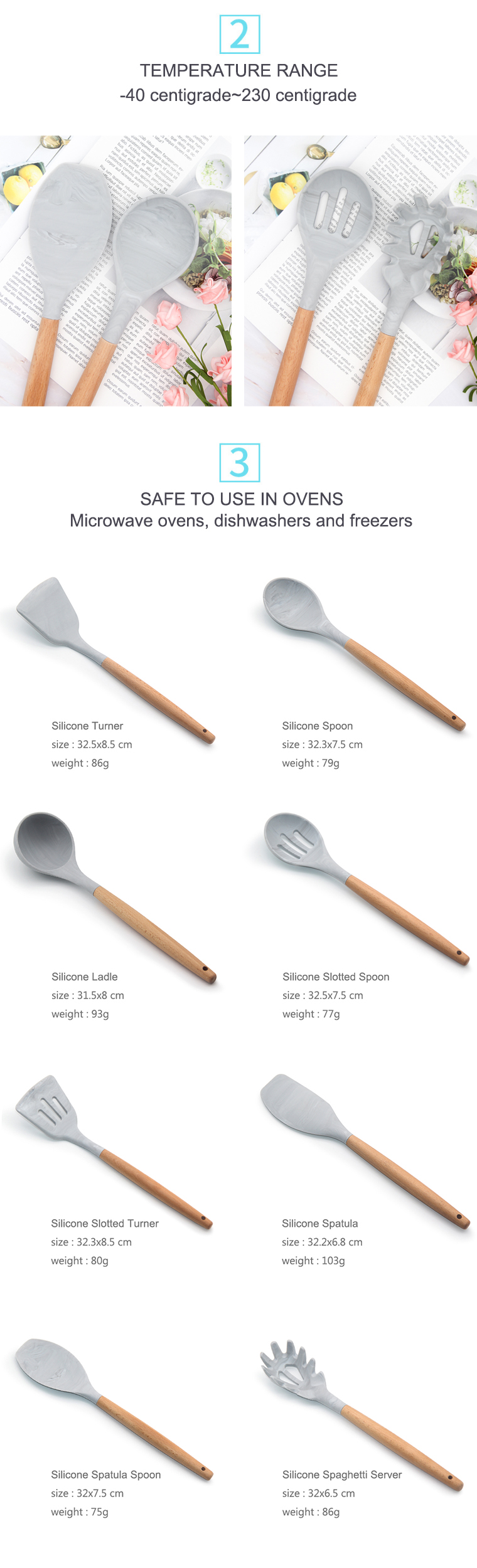 kitchen utensils silicone