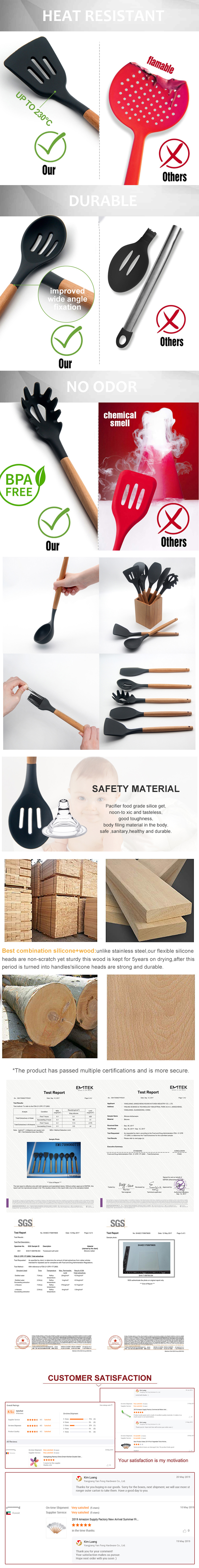 silicone kitchen utensil set