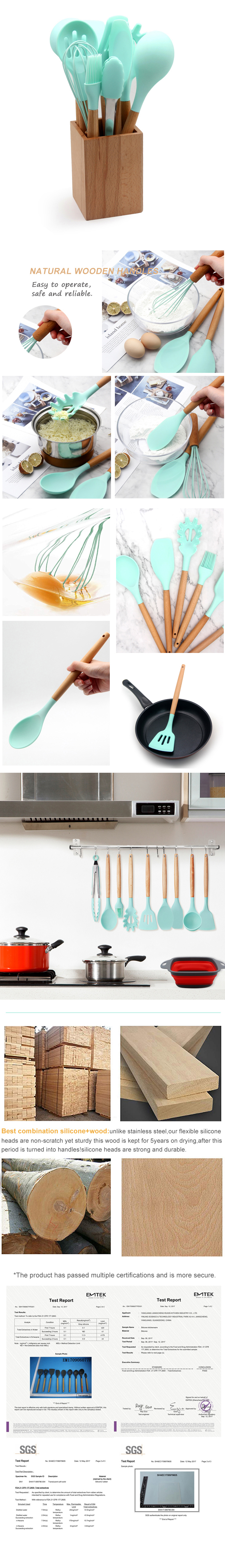 silicone kitchen utensil sets