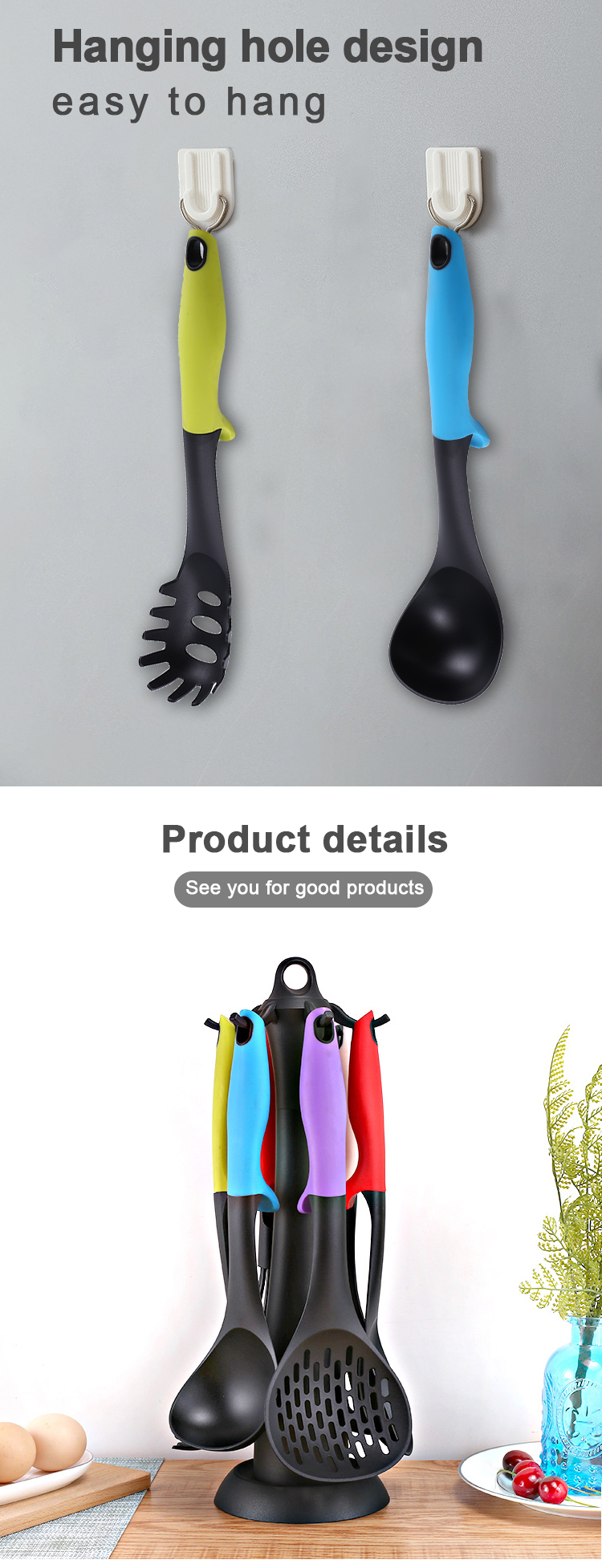 nylon kitchen utensil set