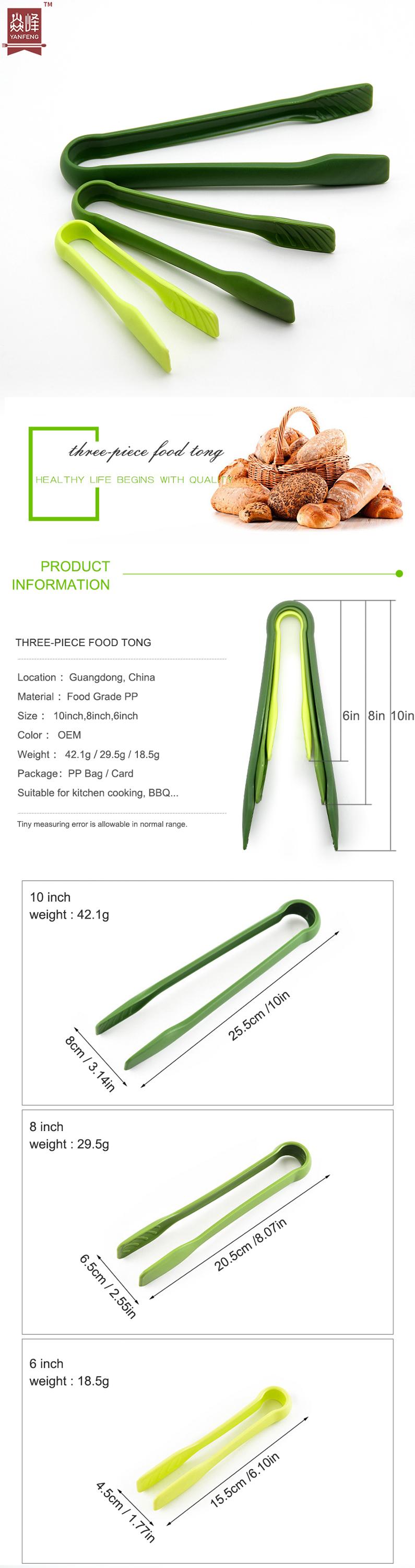 plastic food tongs