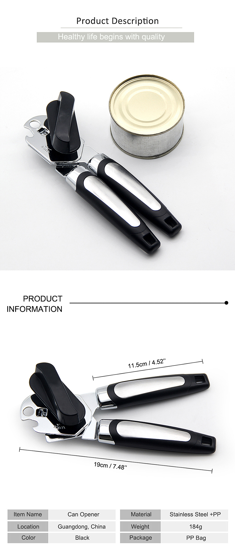 can opener kitchen tools
