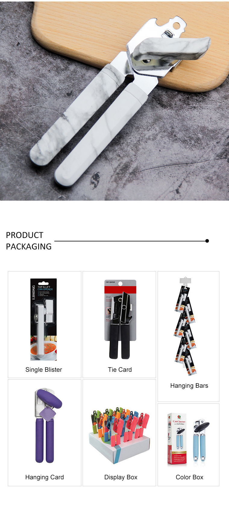 stainless steel manual can opener