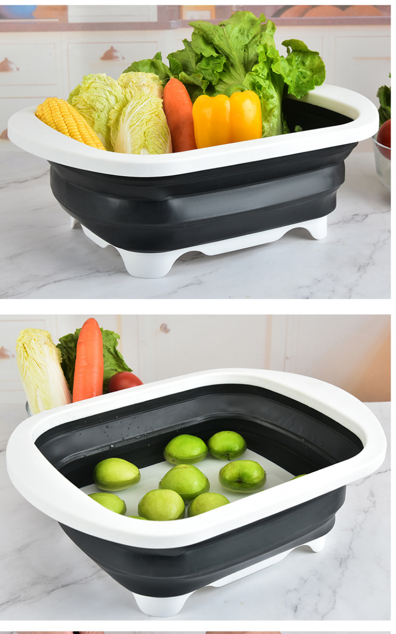 cutting board with tray