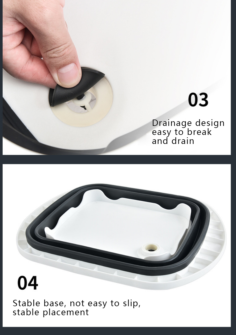 cutting board with tray