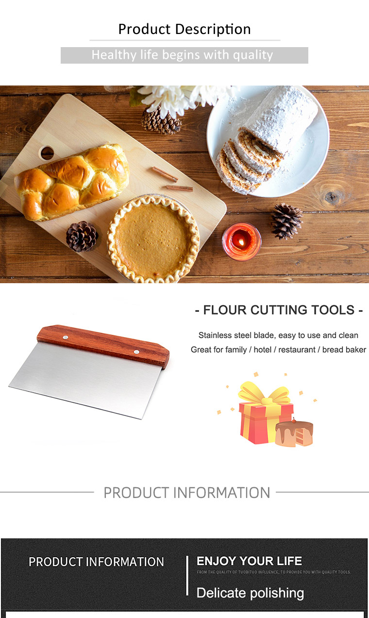 stainless steel dough cutter