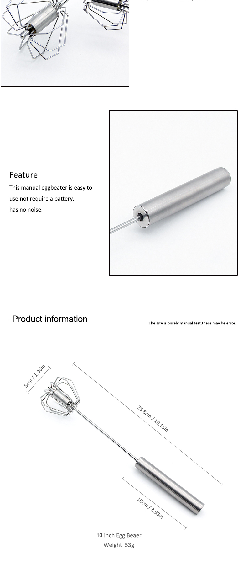 stainless steel whisk