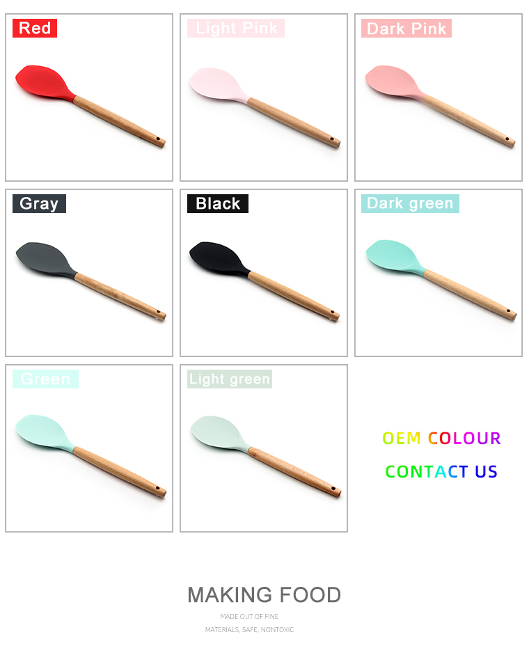 silicone spatula and spoon