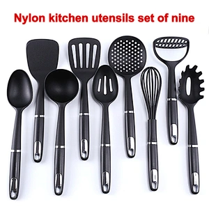 10-piece Nylon Kitchen Cooking Utensil Set Kitchen Utensils Set Amazon Nonstick Cookware Nylon Kitchen Utensils Set