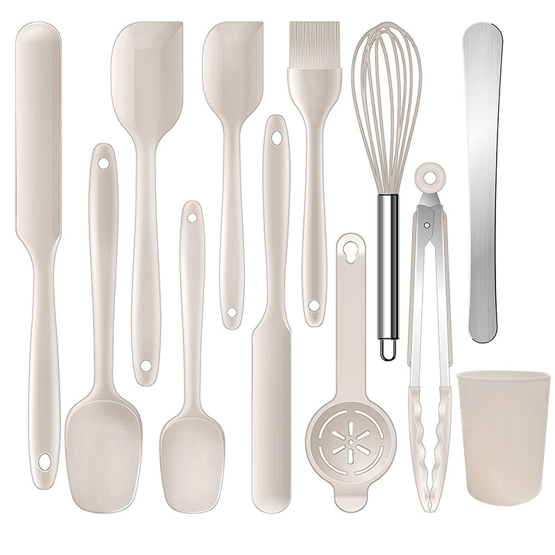 12 Piece Heat Resistant Silicone Spatula Baking Tool Kitchen Spatulas Silicone Spatula Set