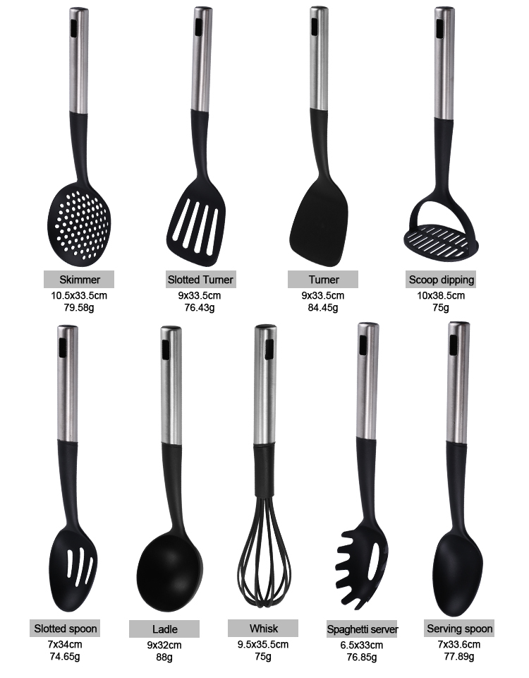 nylon cooking utensils set