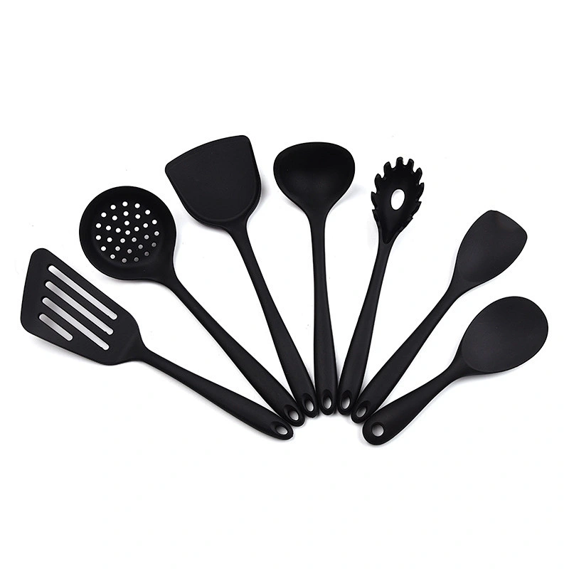 7Piece silicone kitchen accessories utensils set Heat-Resistant Non-Stick Cookware Sets Silicone Kitchen Cooking Utensils set