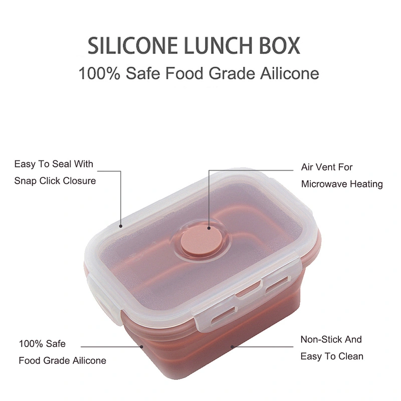OEM Factory Amazon Ebay Supply Food Grade Material Lunch Box Silicone