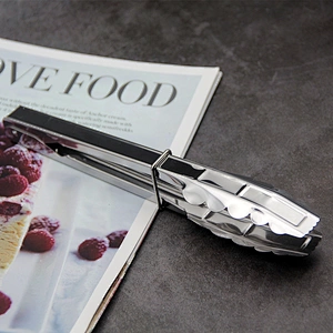 Amazon Hot Sale Cooking Tong for Barbecue BBQ Grill food clip  Food Grade Stainless Steel Kitchen Tongs