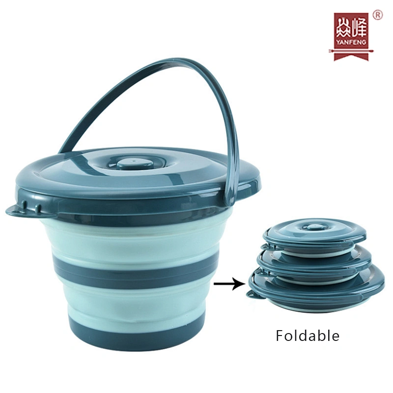 Silicone Folding Bucket for Fishing Retractable Silicone Bucket Car Wash Outdoor Portable Barrel Bathroom Kitchen Camp Bucket