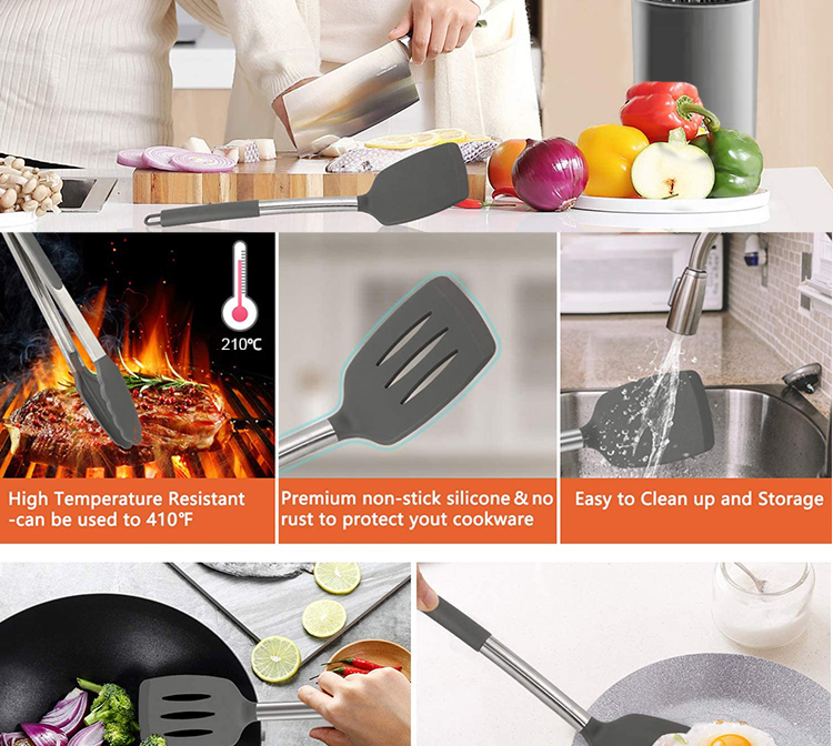 silicone kitchen utensil set