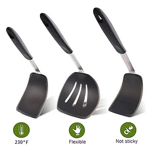 5-Piece Heat Resistant Silicone Spatulas kitchen gadget Silicone Turner Spatula Set cookware sets Silicone Cooking Utensil Set