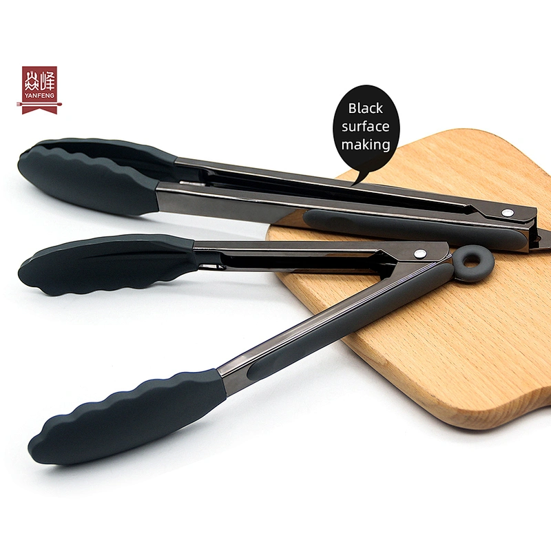 Premium Kitchenware Baking Tool Silicone Tongs for BBQ