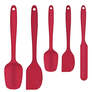 5 pcs Food Grade Silicone kitchen spatula for Baking silicone kitchen accessories Heat Resistant silicone spatula set