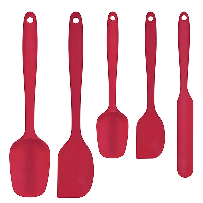 5 pcs Food Grade Silicone kitchen spatula for Baking silicone kitchen accessories Heat Resistant silicone spatula set