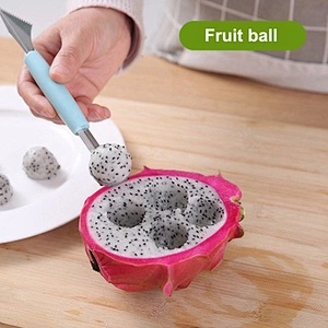 Fruit Platter Carving Knife Melon Spoon Ice Cream Dig Scoop Watermelon Kitchen DIY Cold Dishes Gadgets Slicer Tools Food Cutter