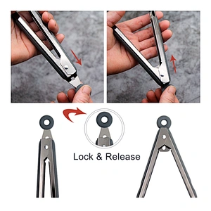 Premium Kitchenware Baking Tool Silicone Tongs for BBQ