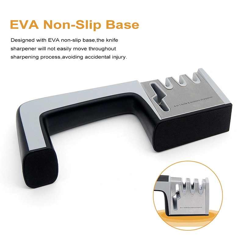 New Arrival Professional Smart Kitchen Tool 4 in 1 Mini Knife Sharpener with 4 Stage