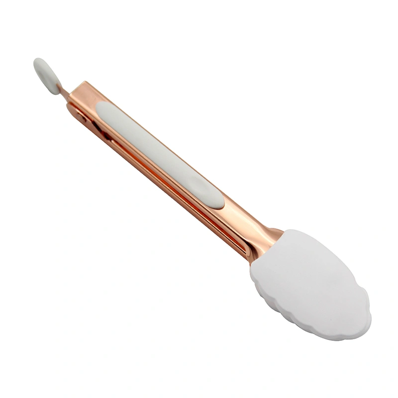 Wholesale Custom Logo Food Grade 430 Stainless Steel Handle Barbecue Grill BBQ Silicone Kitchen Food Tongs