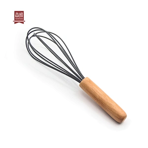 Kitchen gadget food grade manual egg tools silicone Egg Beater Whisk Cooking Baking Egg Tools for Blending Whisking