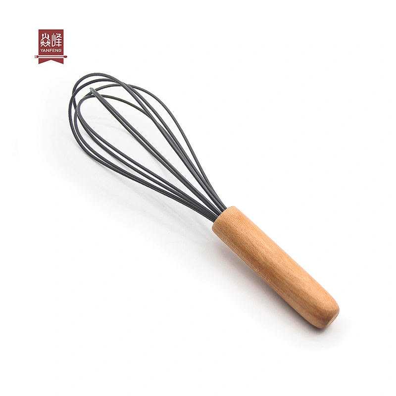 Kitchen gadget food grade manual egg tools silicone Egg Beater Whisk Cooking Baking Egg Tools for Blending Whisking