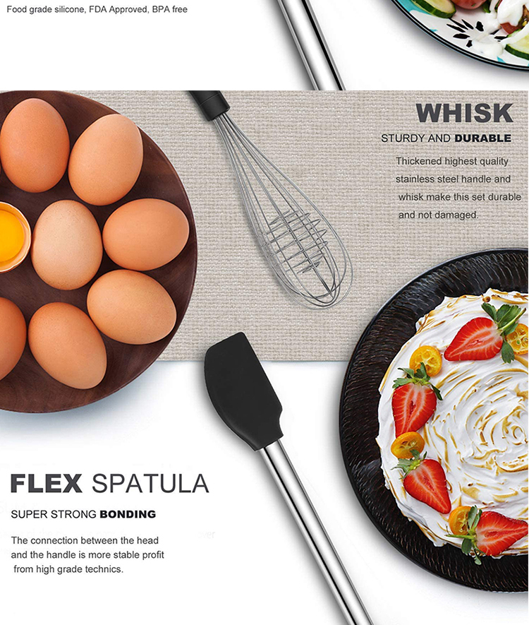 white silicone cooking utensils