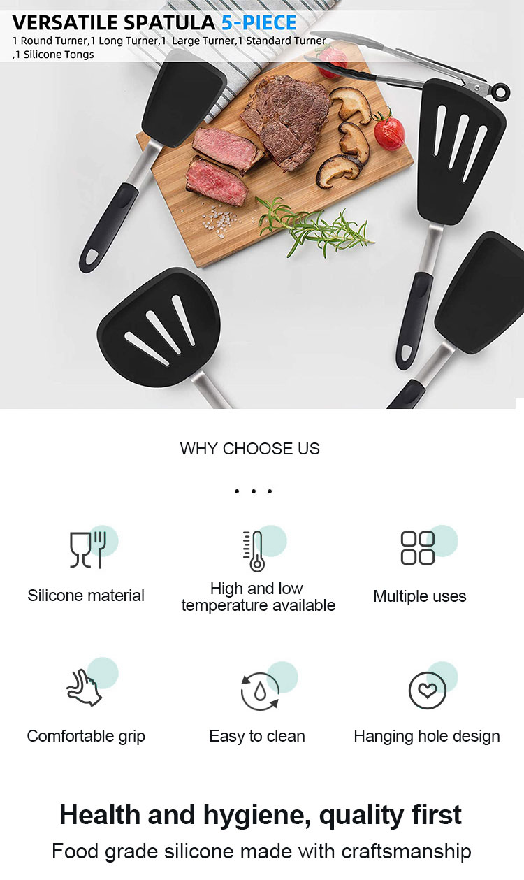 silicone kitchen utensil set