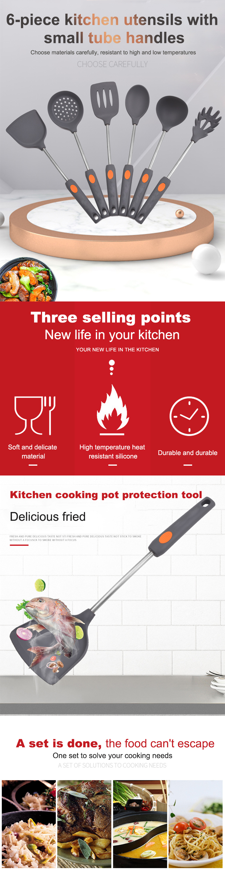stainless steel kitchenware utensils