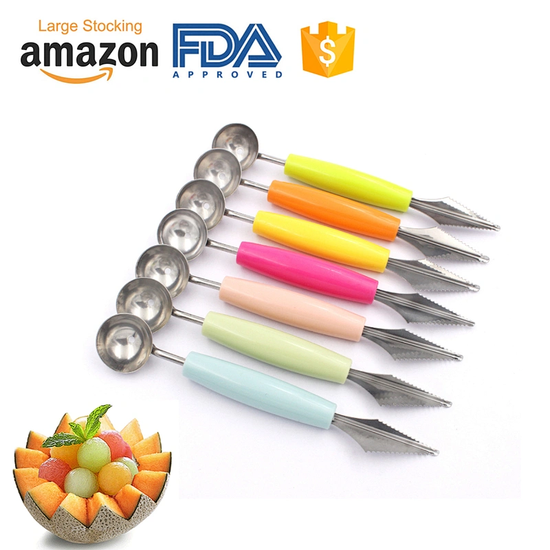 Fruit Platter Carving Knife Melon Spoon Ice Cream Dig Scoop Watermelon Kitchen DIY Cold Dishes Gadgets Slicer Tools Food Cutter
