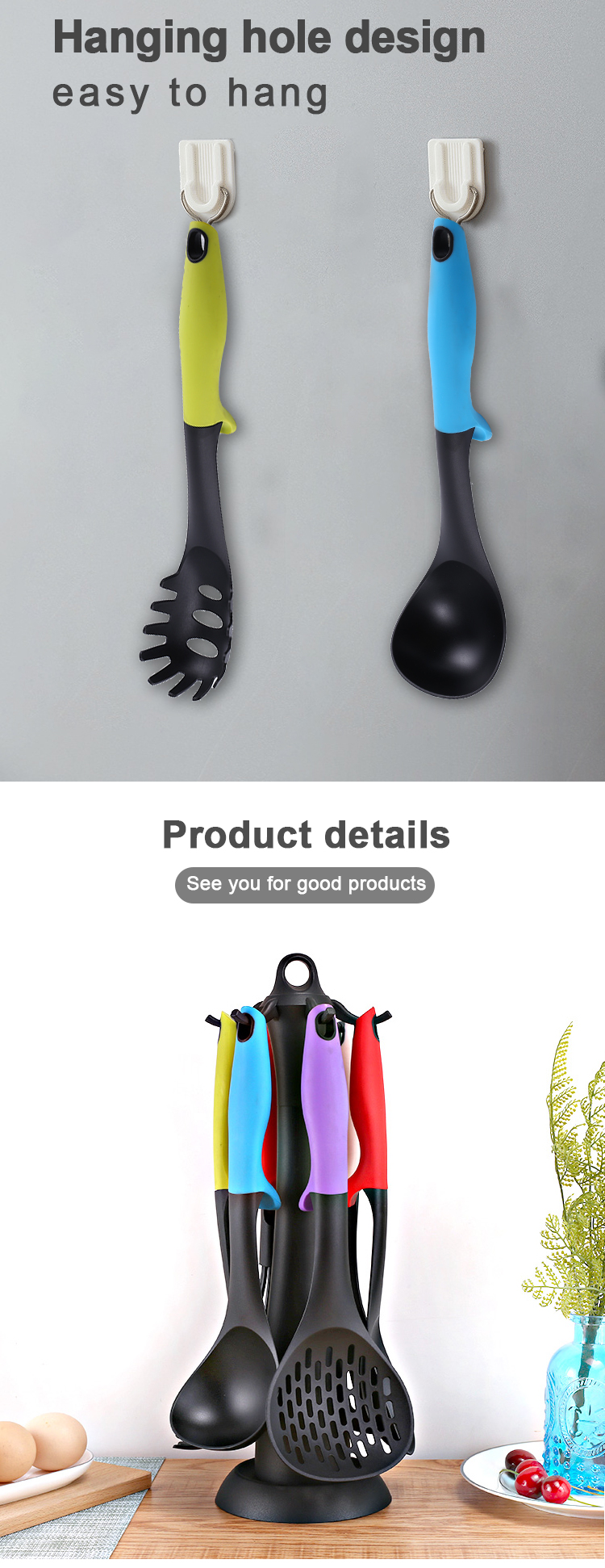 nylon kitchen utensil set
