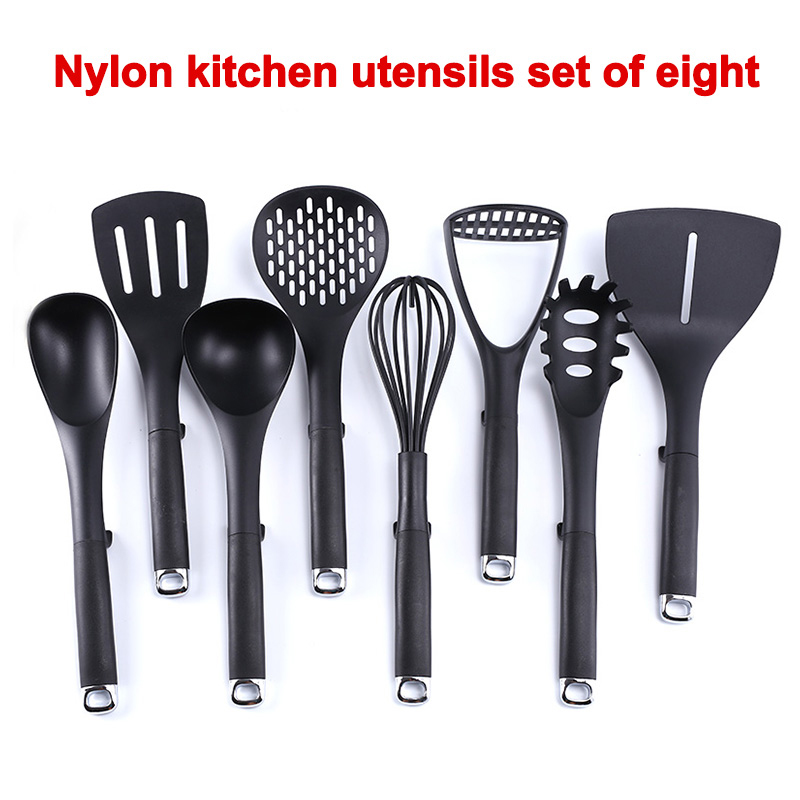 9Pcs Nylon Kitchen Cooking utensils Set baking Utensil and equipment accessories nylon kitchen utensil set