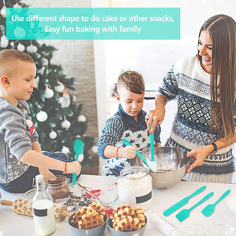 6 Piece spatulas silicone Heat Resistant Non Stick Silicone baking spatula Kitchen Utensils set Silicone Spatula Set