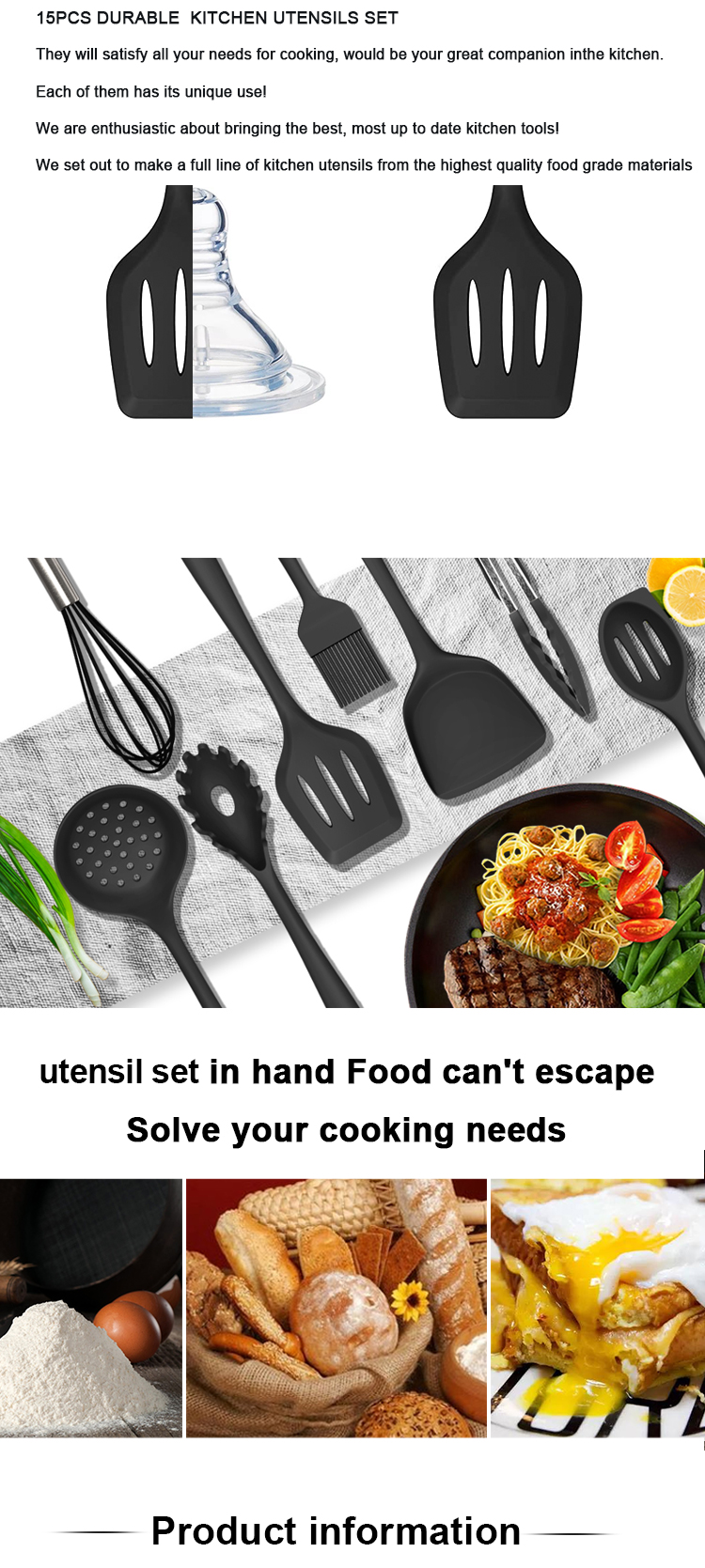 utensil set silicone