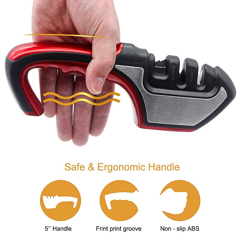 China Factory Smart Kitchen Tools and Utensils Manual Sharpener Professional Knife Sharpener Wholesale