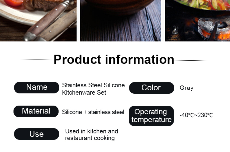 stainless steel cooking utensils set